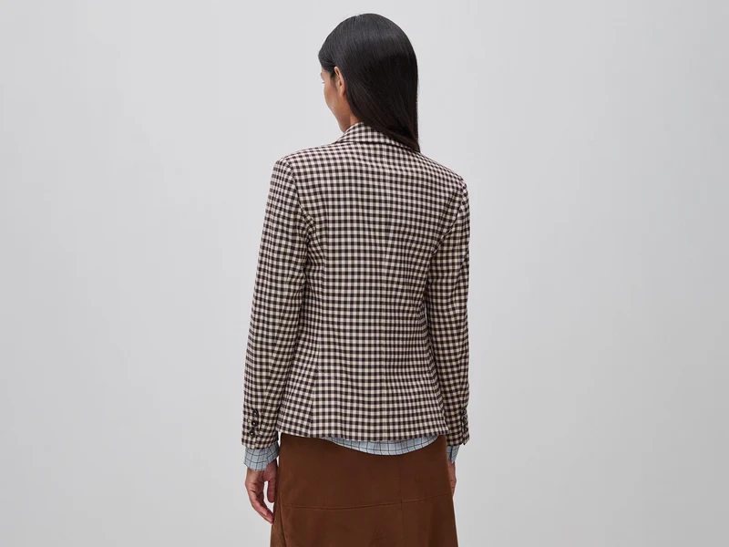 Gingham-Blazer