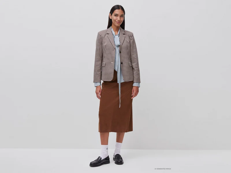 Gingham-Blazer