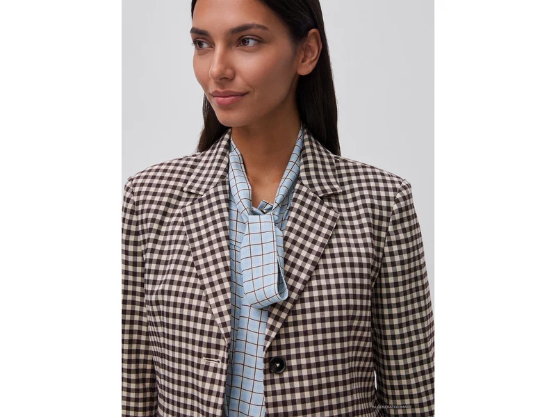 Gingham-Blazer