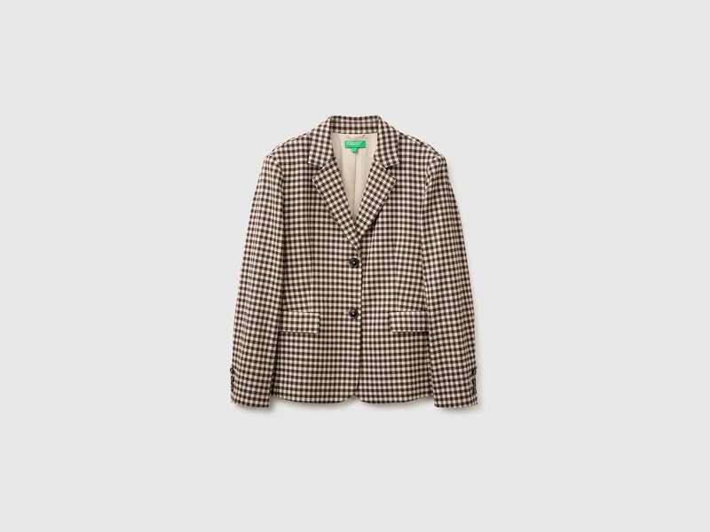 Gingham-Blazer