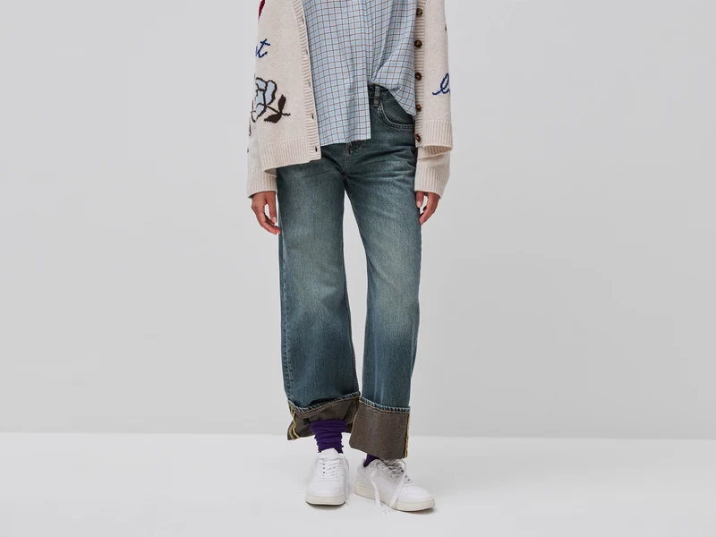 Jeans mit Umschlag