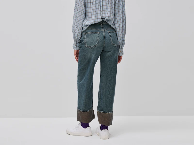 Jeans mit Umschlag