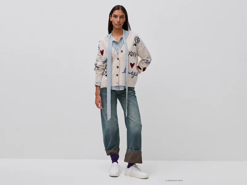 Jeans mit Umschlag