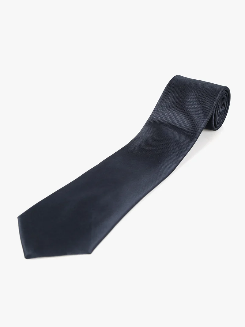 Cravatta classica da uomo - blu scuro