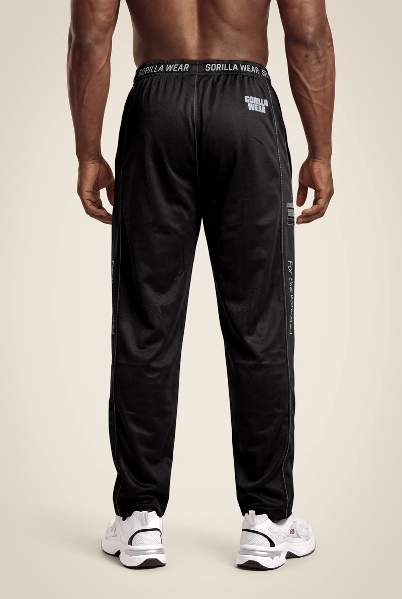 Logo Mesh Pants - Black