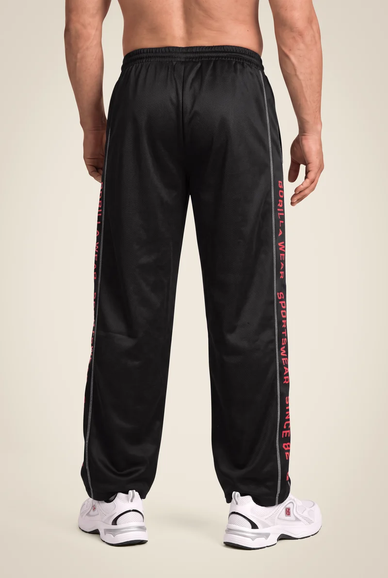 Functional Mesh Pants - Black/Red