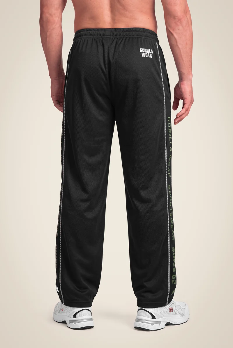 Functional Mesh Pants - Black/Green