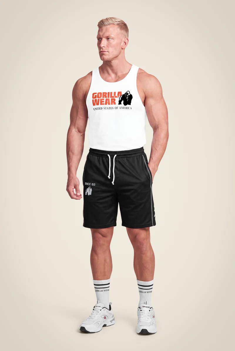 Functional Mesh Shorts - Black/White