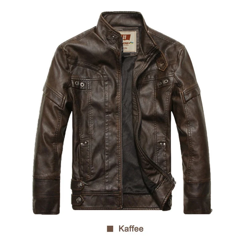 PU Lederjacke | Damen Kunstlederjacke mit geripptem Saum im lässigen Stil