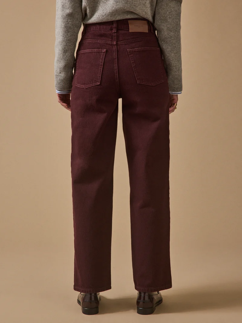 Damenjeans Émilia aus Bio-Baumwolle mit weitem Bein