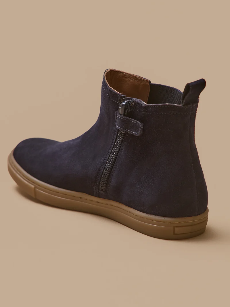Jungen-Chelsea-Boots aus Veloursleder