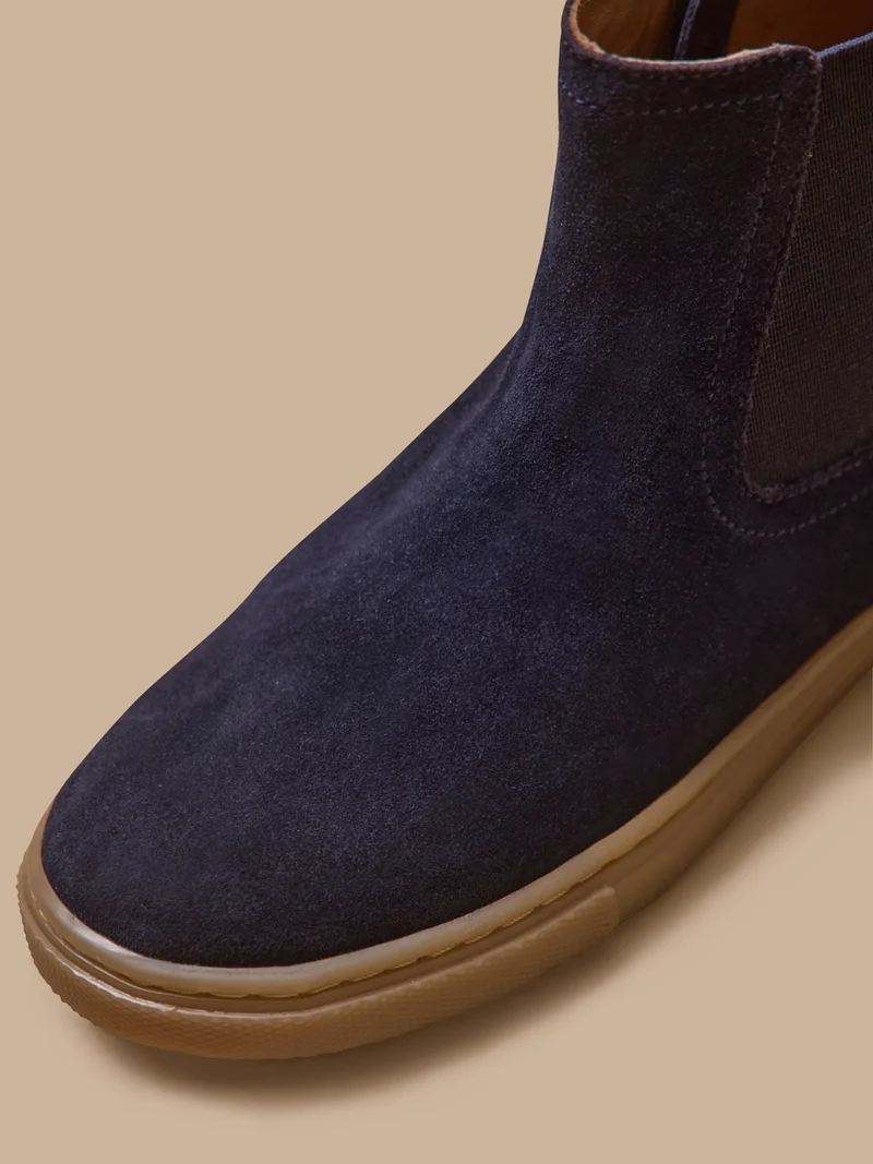 Jungen-Chelsea-Boots aus Veloursleder
