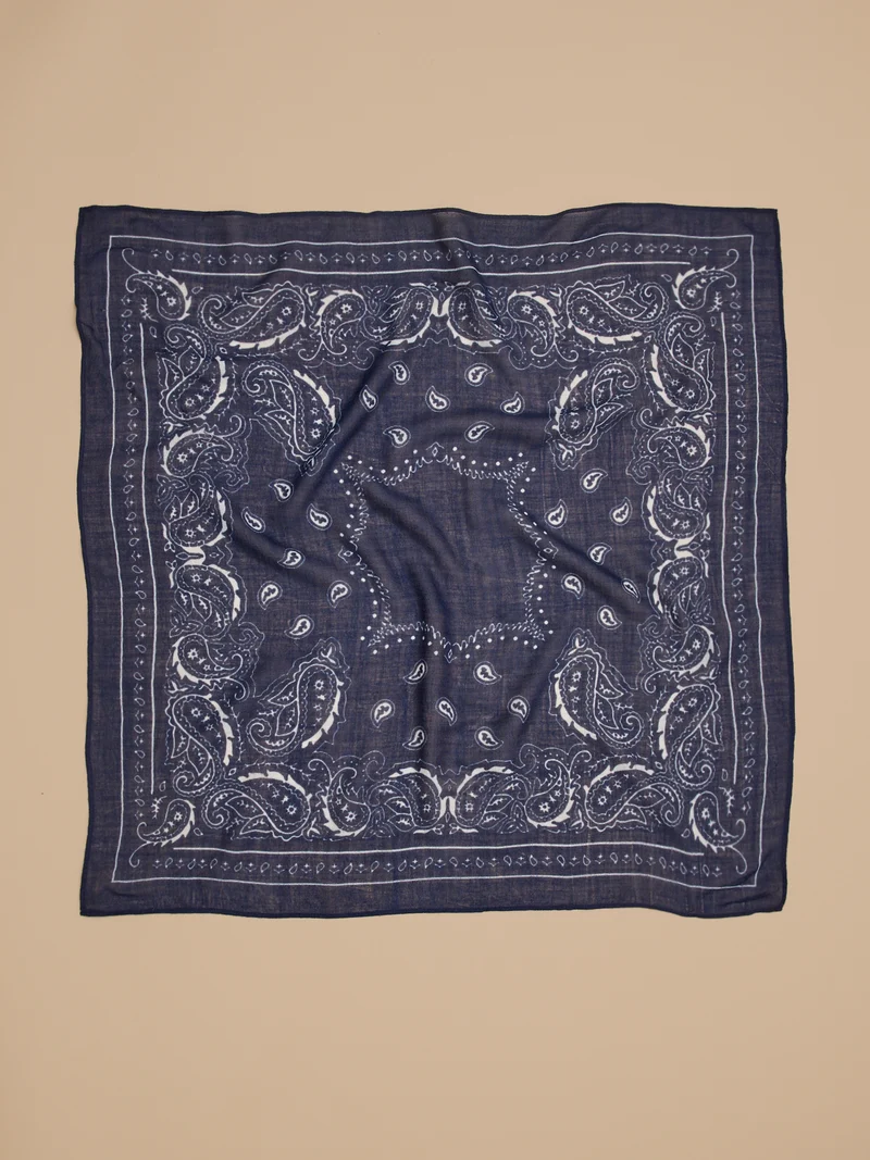 Unisex-Bandana aus Wollstoff mit Print