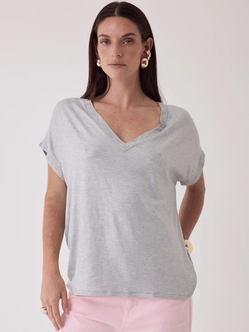 Oversized T-Shirt Grau