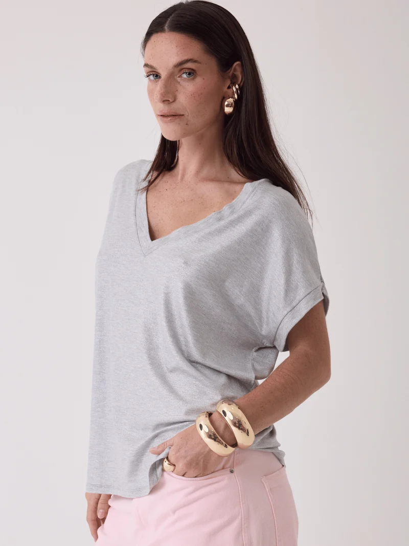 Oversized T-Shirt Grau