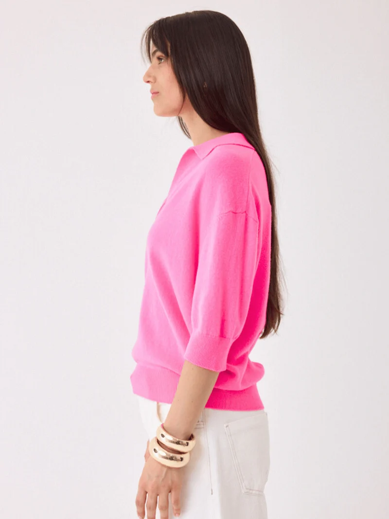 Polo-Kaschmirpullover