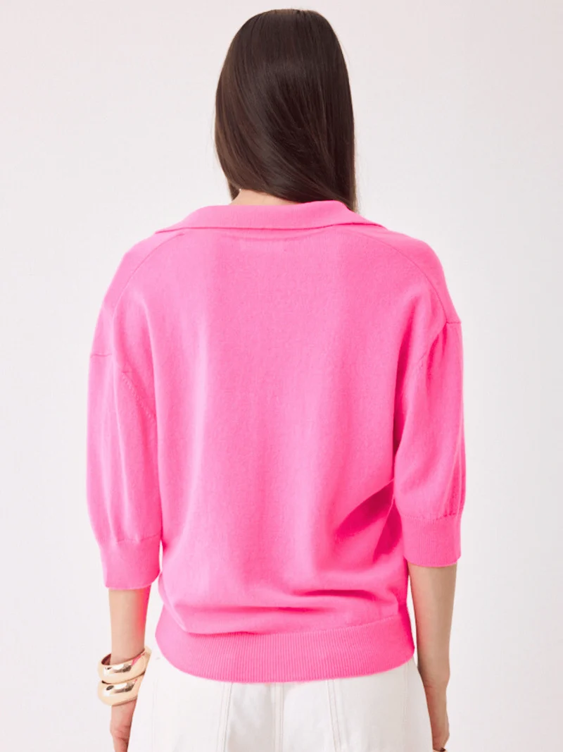 Polo-Kaschmirpullover