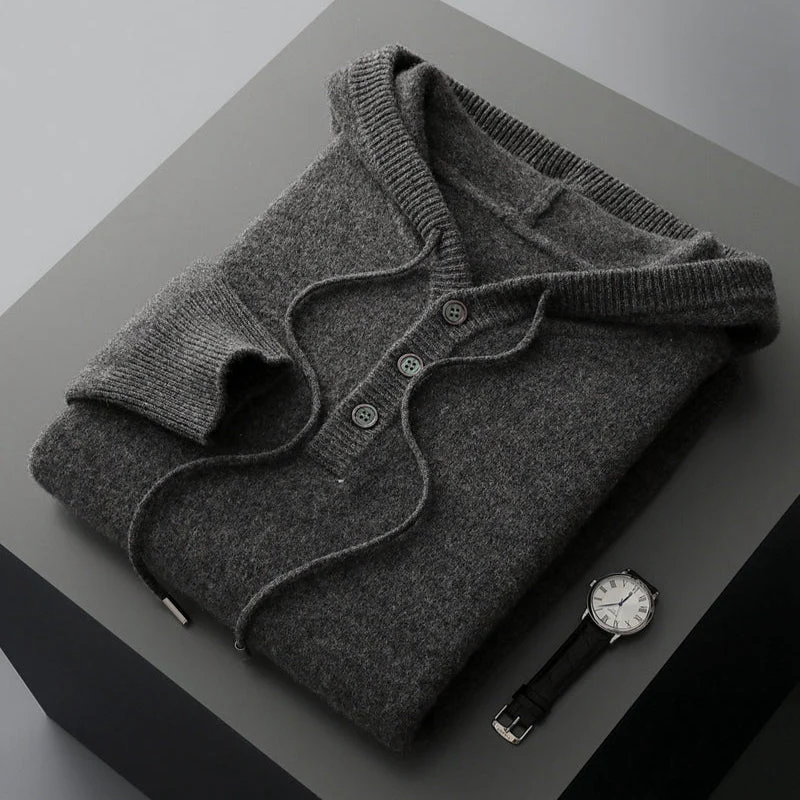 Elegant Merino Wool Hoodie