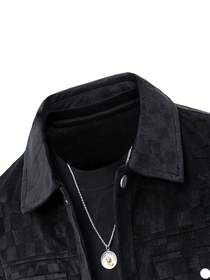Checkered Suede Jacket