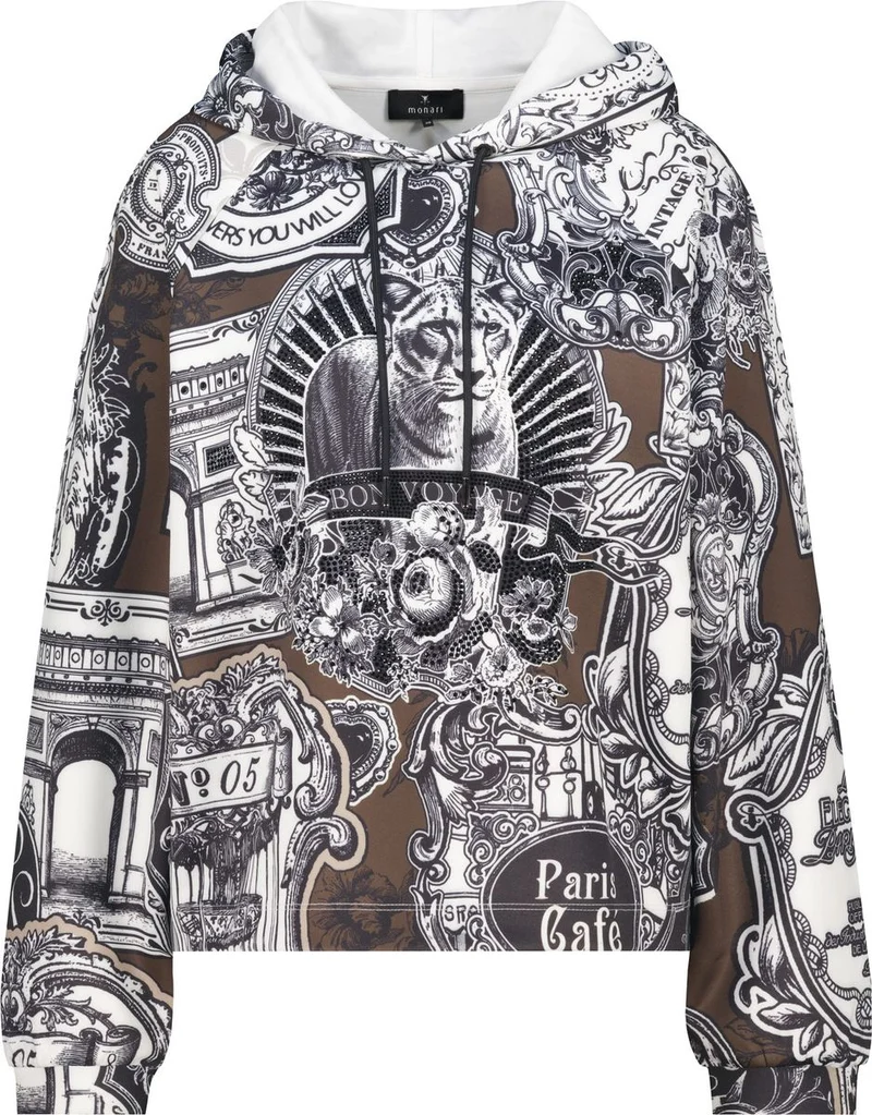 Sweatshirt mit Emblem-Muster