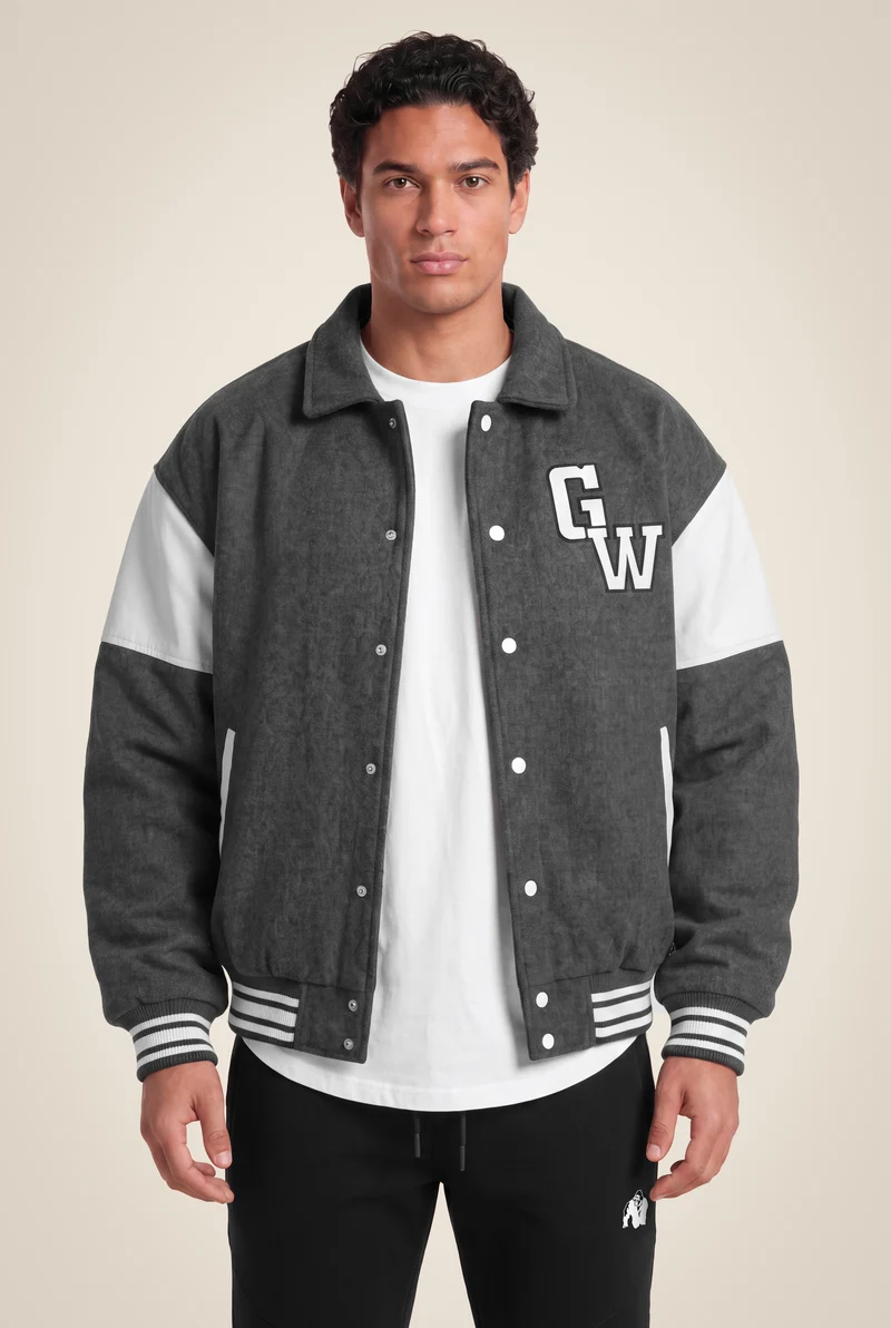 Stockholm Varsity Jacket - Gray