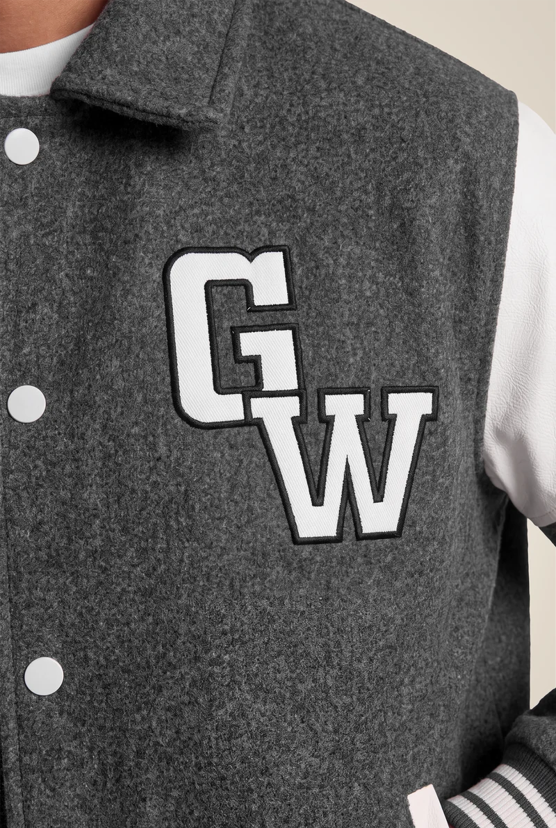 Stockholm Varsity Jacket - Gray