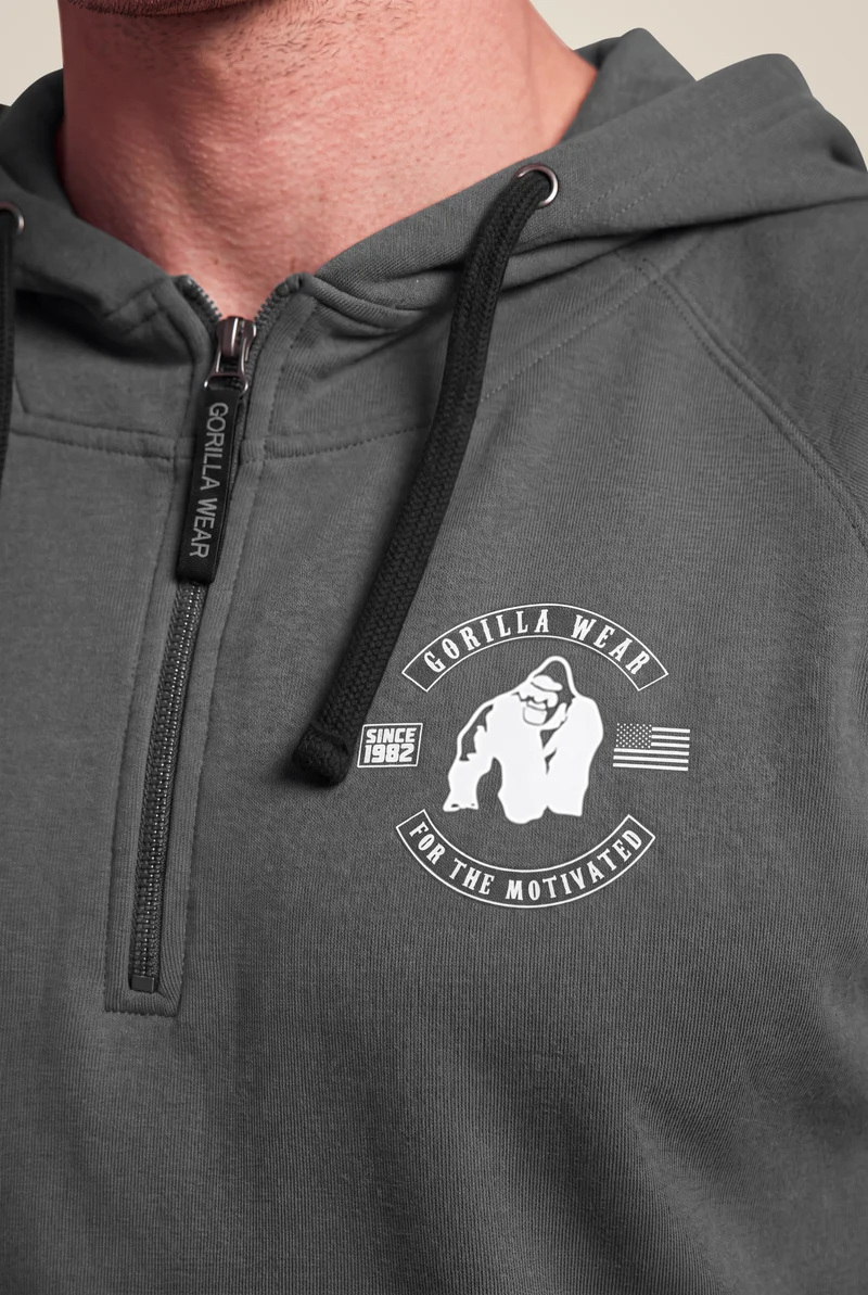 Huntley Sleeveless Hoodie - Dark Gray