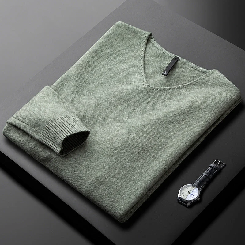 Elegant Cashmere V-Neck Sweater