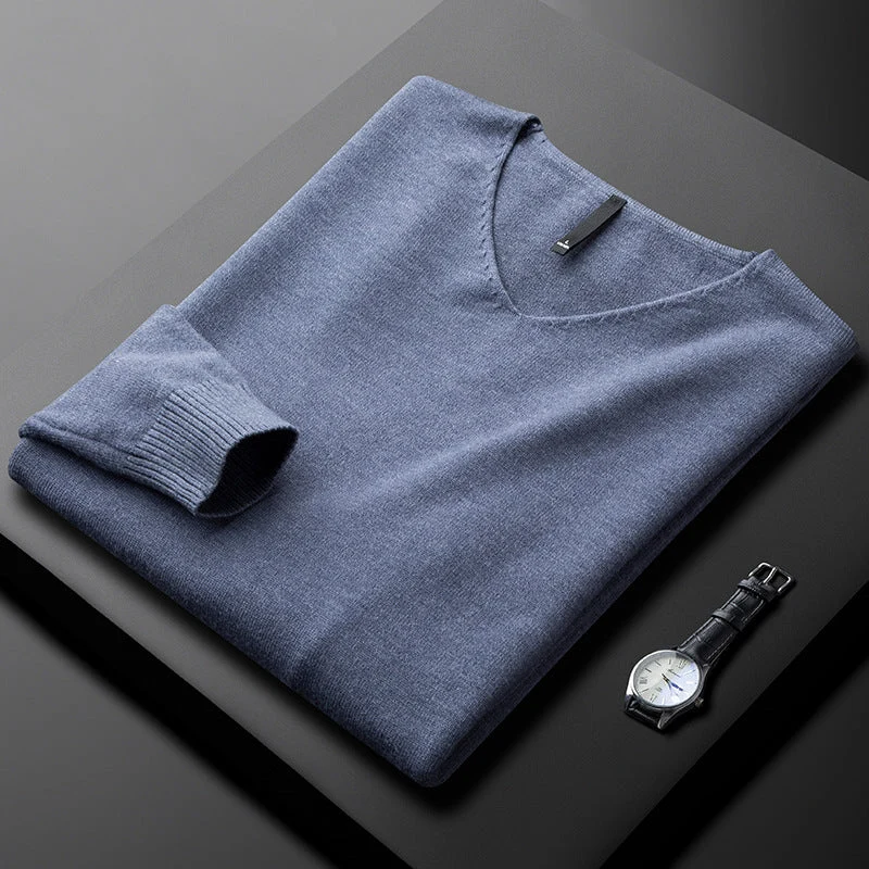 Elegant Cashmere V-Neck Sweater