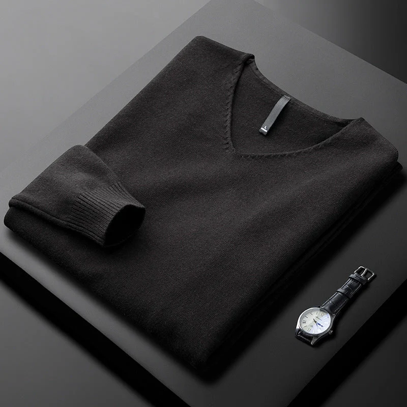 Elegant Cashmere V-Neck Sweater
