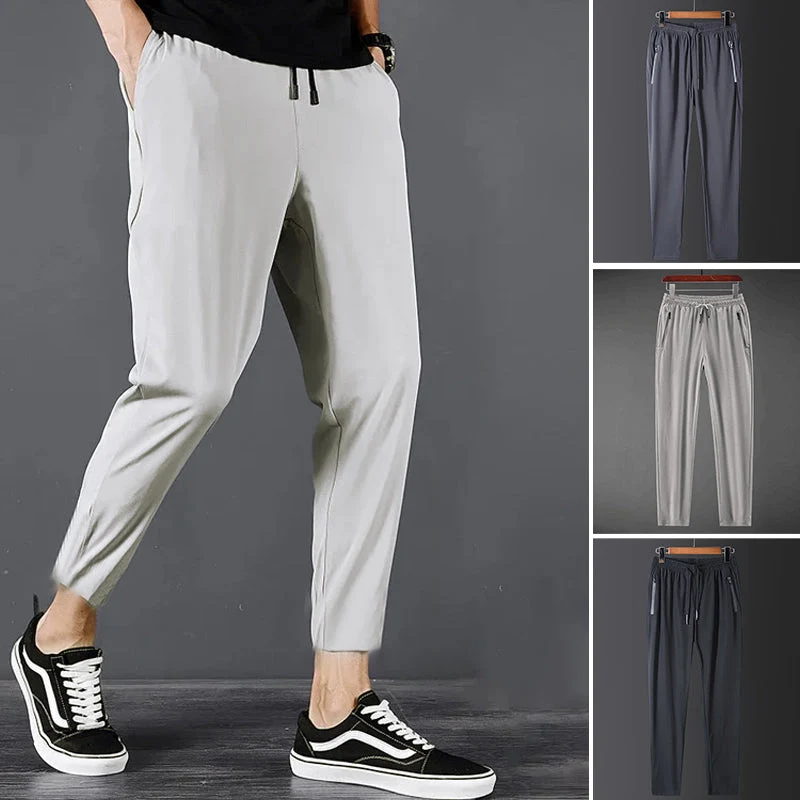 Schnelltrocknende Freizeithose | Stretchhose mit Reißverschlusstaschen und UV-Schutz