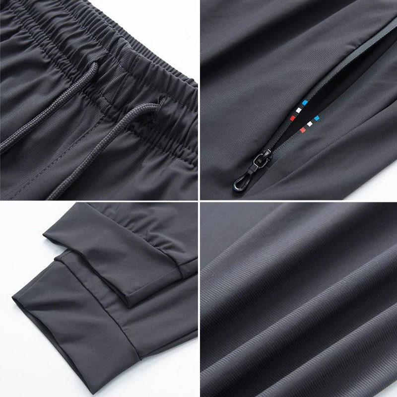 Schnelltrocknende Freizeithose | Stretchhose mit Reißverschlusstaschen und UV-Schutz