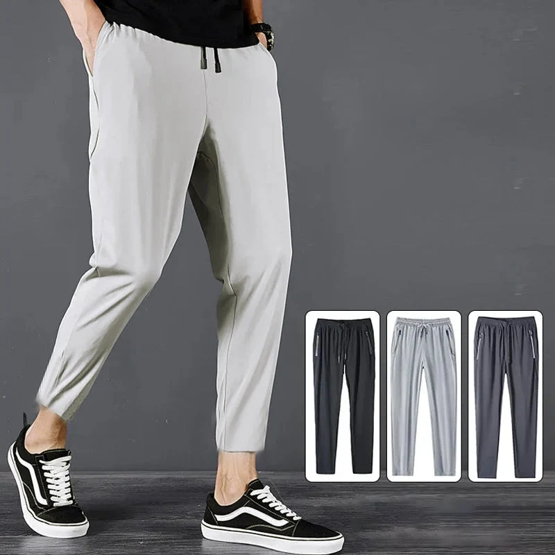 Schnelltrocknende Freizeithose | Stretchhose mit Reißverschlusstaschen und UV-Schutz