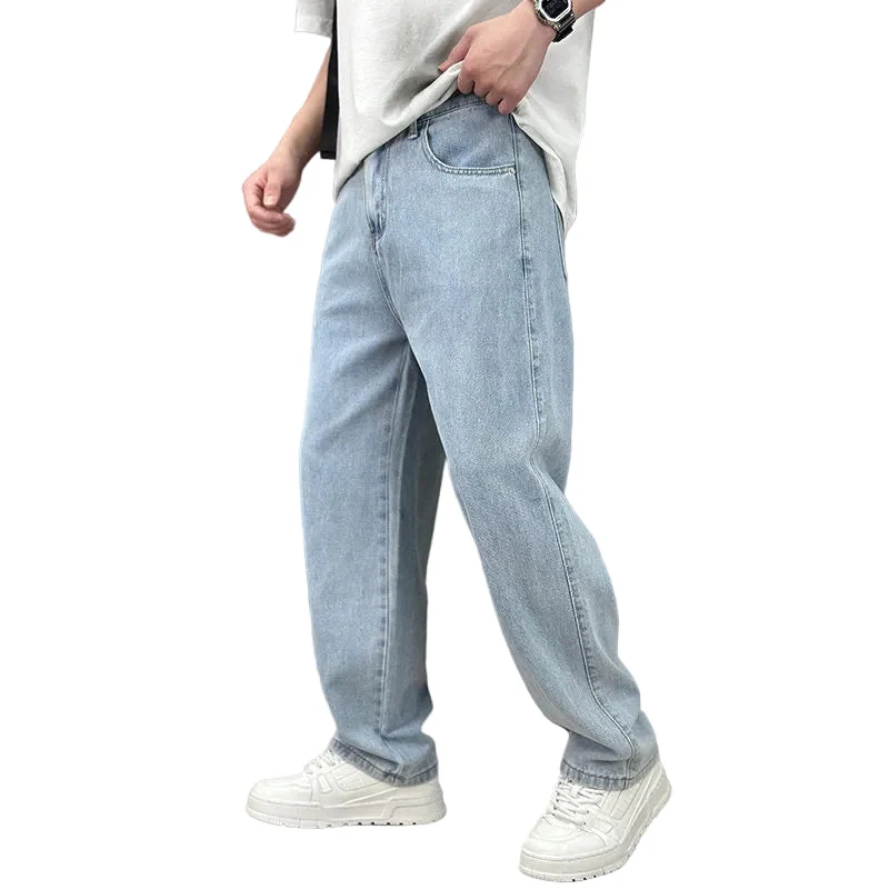 Herren Straight Leg Hose | Locker geschnittene Freizeithose mit klassischen Taschen