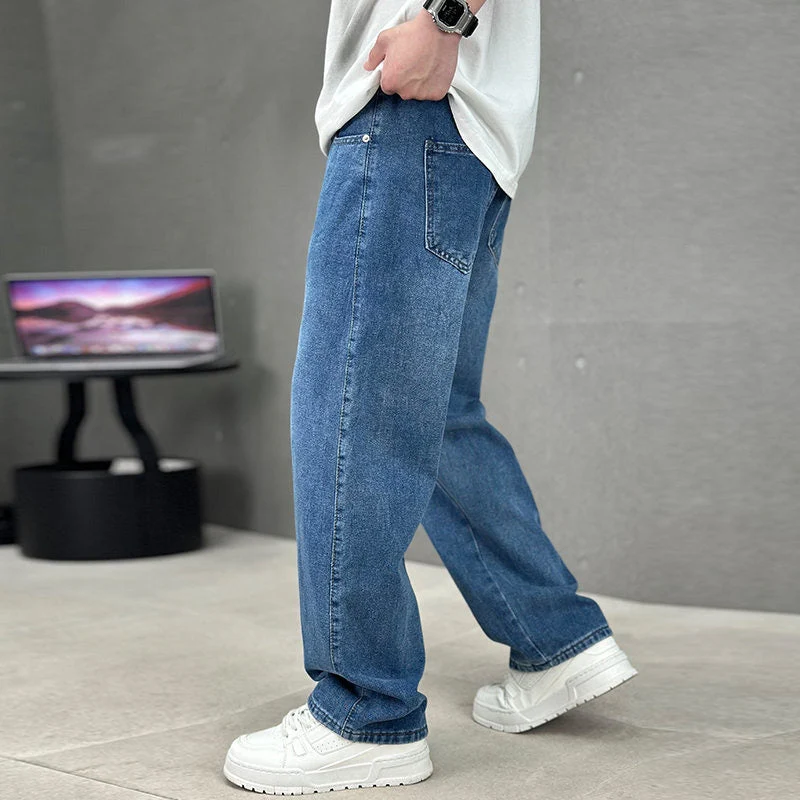 Herren Straight Leg Hose | Locker geschnittene Freizeithose mit klassischen Taschen