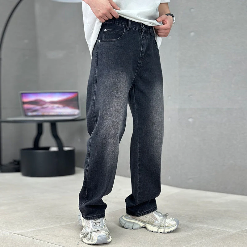 Herren Straight Leg Hose | Locker geschnittene Freizeithose mit klassischen Taschen