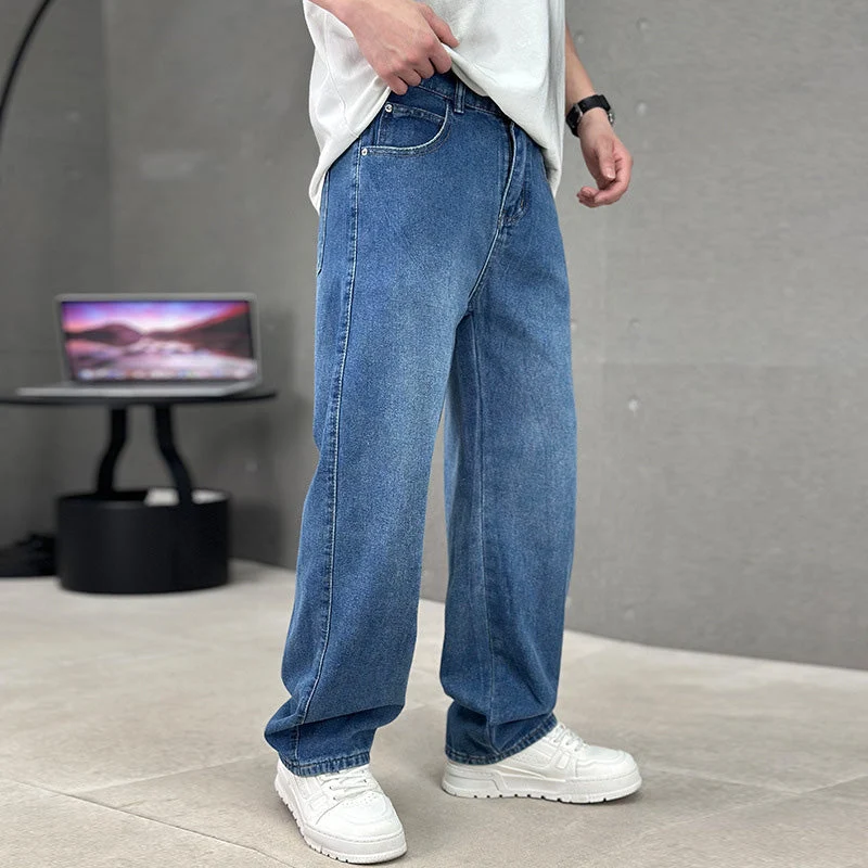 Herren Straight Leg Hose | Locker geschnittene Freizeithose mit klassischen Taschen