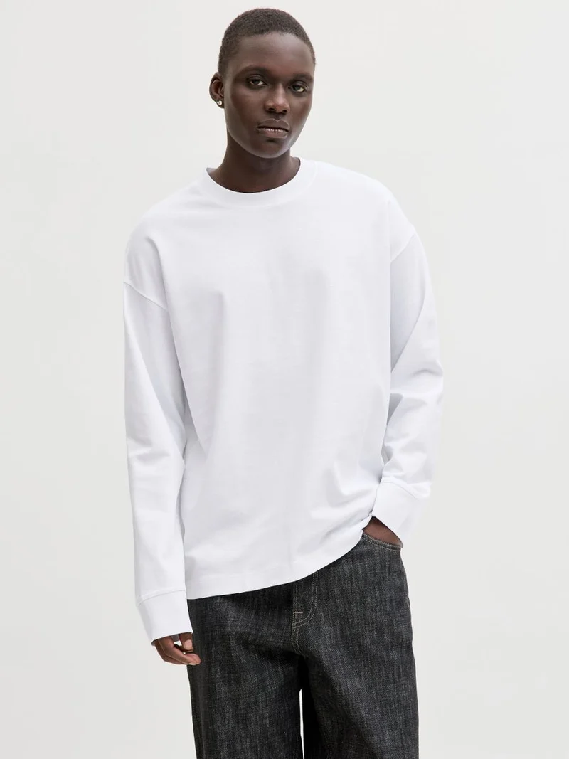 JJEBARRON TEE LS O-NECK SN