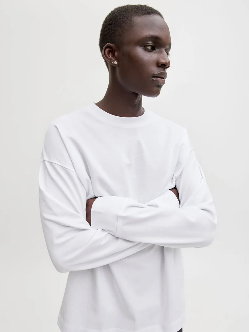 JJEBARRON TEE LS O-NECK SN