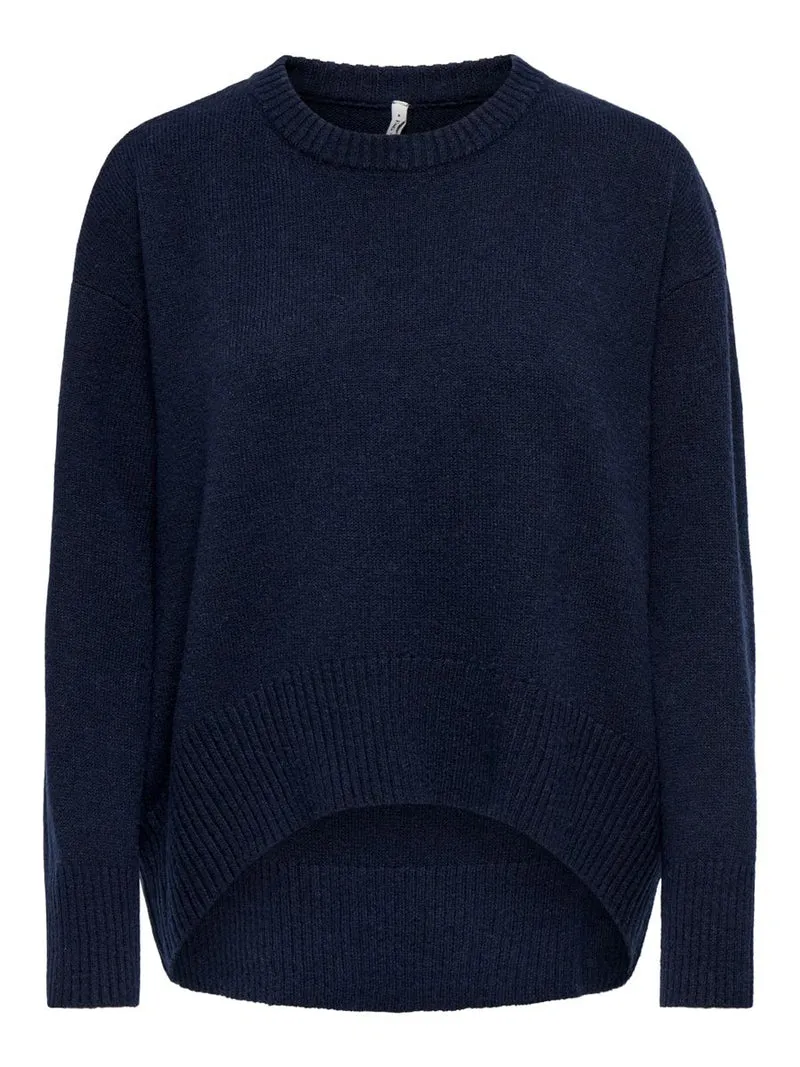 ONLALIVIA LS HIGH-LOW O-NECK NOOS KNT