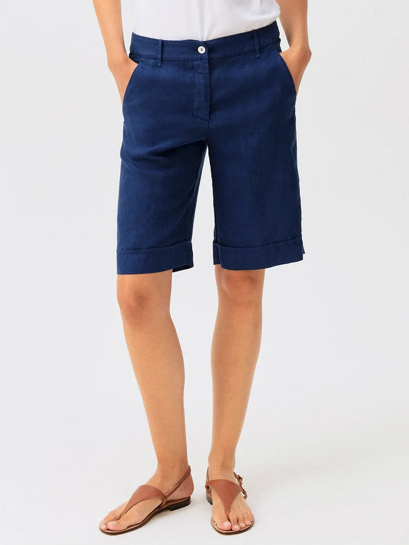 Garment-Dyed Bermuda Shorts