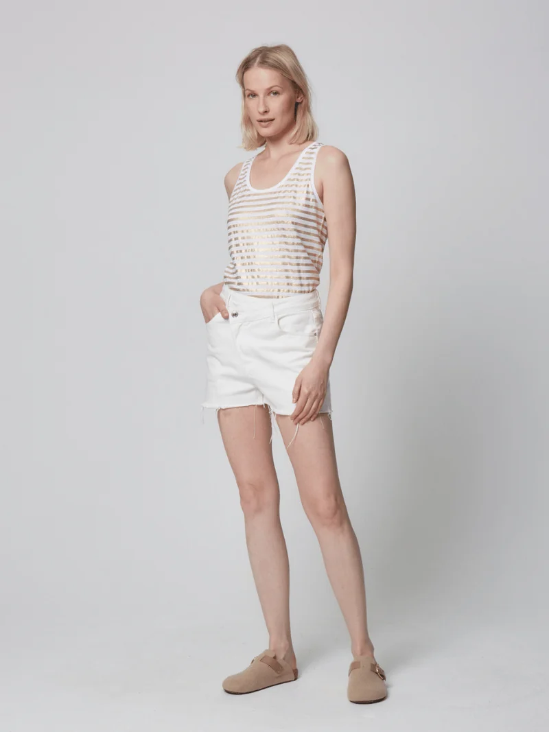 Tank Top Streifen Metalic