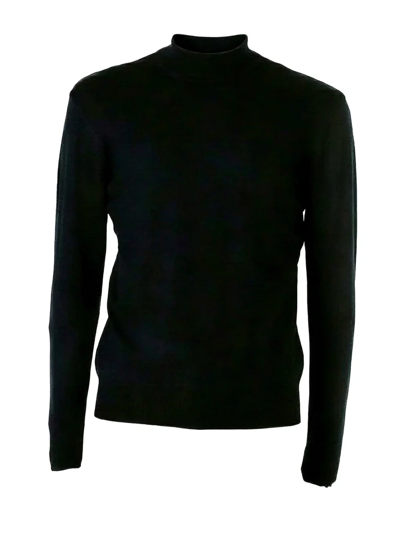 Maglia lupetto da uomo - nero