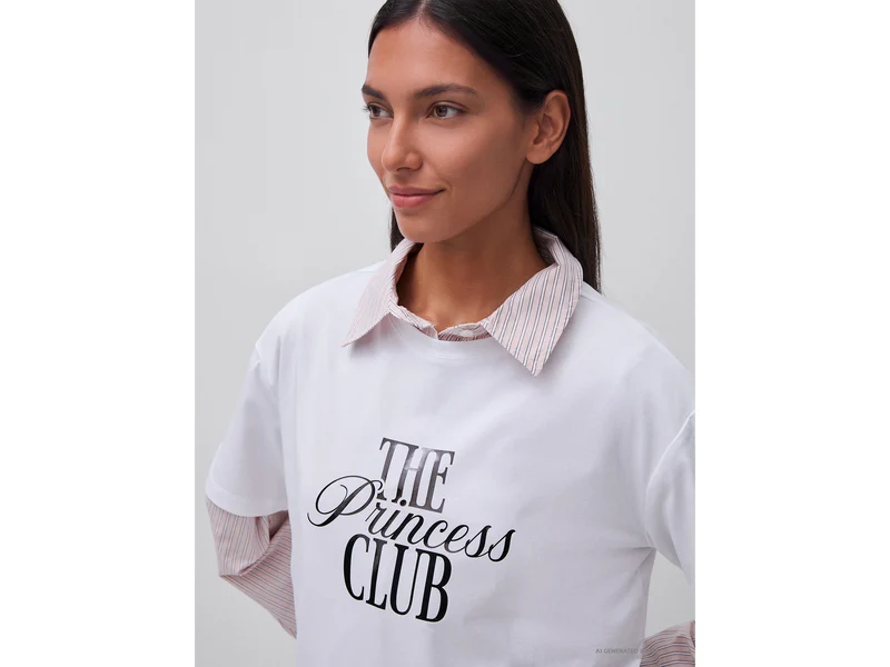 Übergroßes T-Shirt mit Aufdruck