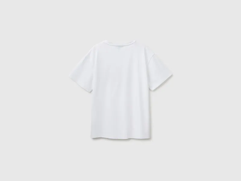 Übergroßes T-Shirt mit Aufdruck