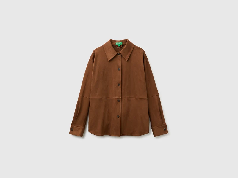 Hemdjacke in Wildlederoptik