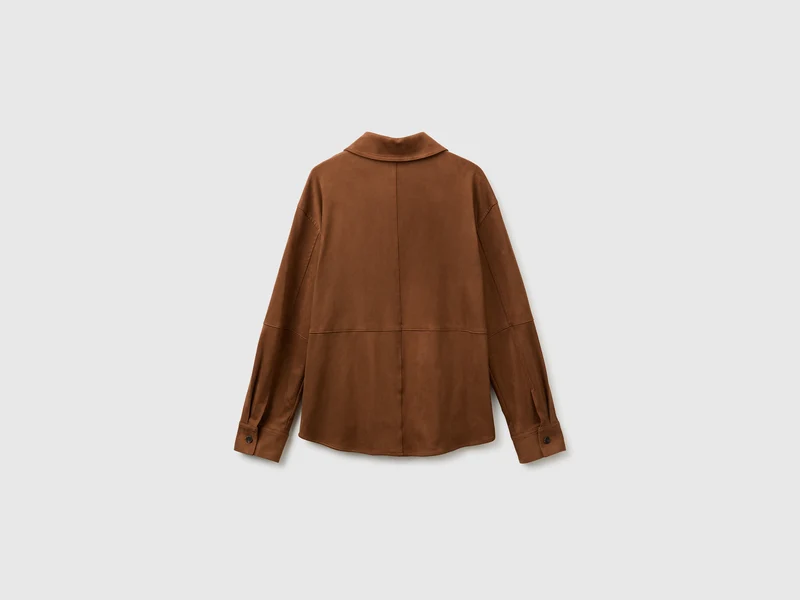 Hemdjacke in Wildlederoptik