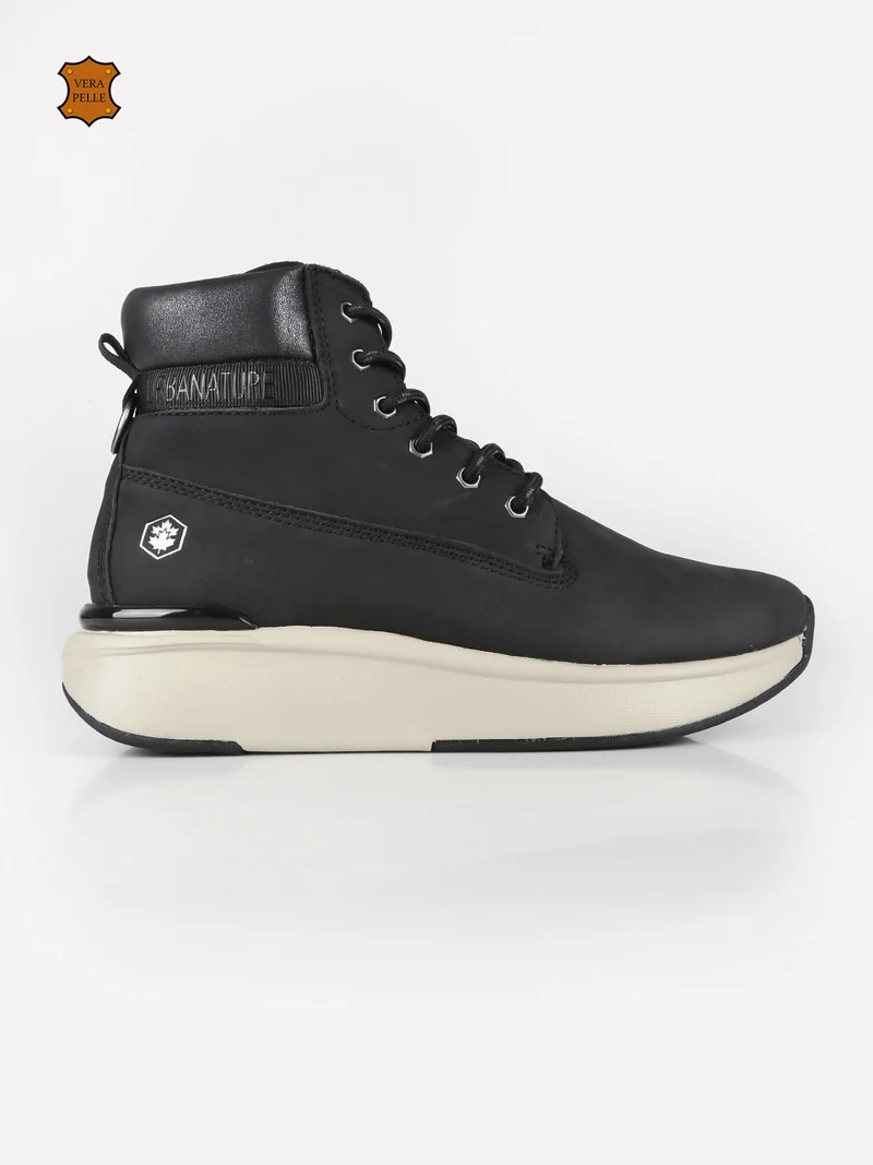 MERYL Scarponi donna in pelle nubuck - nero