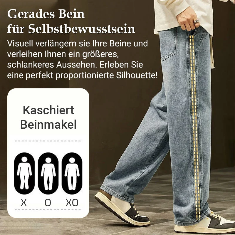 Herren Straight Jeans | Locker geschnittene Jeans mit geradem Bein
