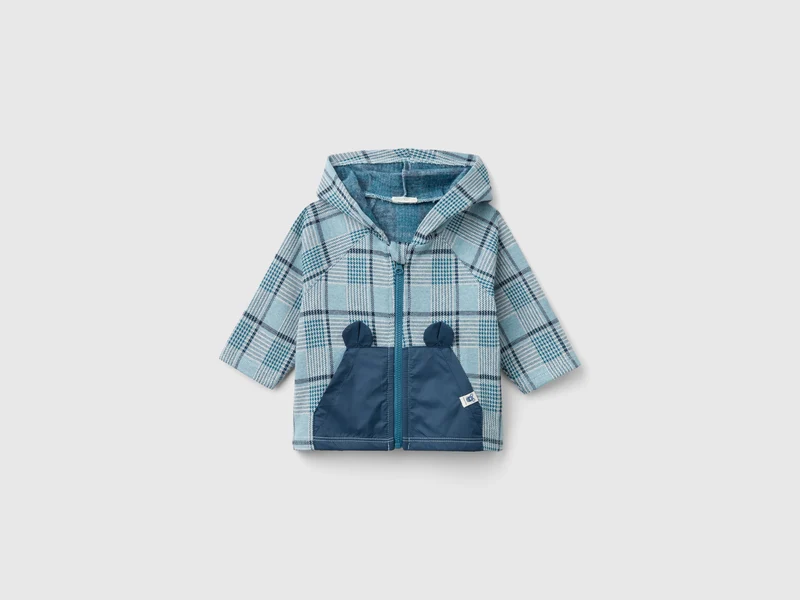 Jacquard-Kapuzenpullover